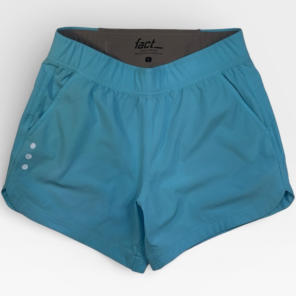 Fact Activewear Women's Blue Athletic Shorts SMALL NWOT
